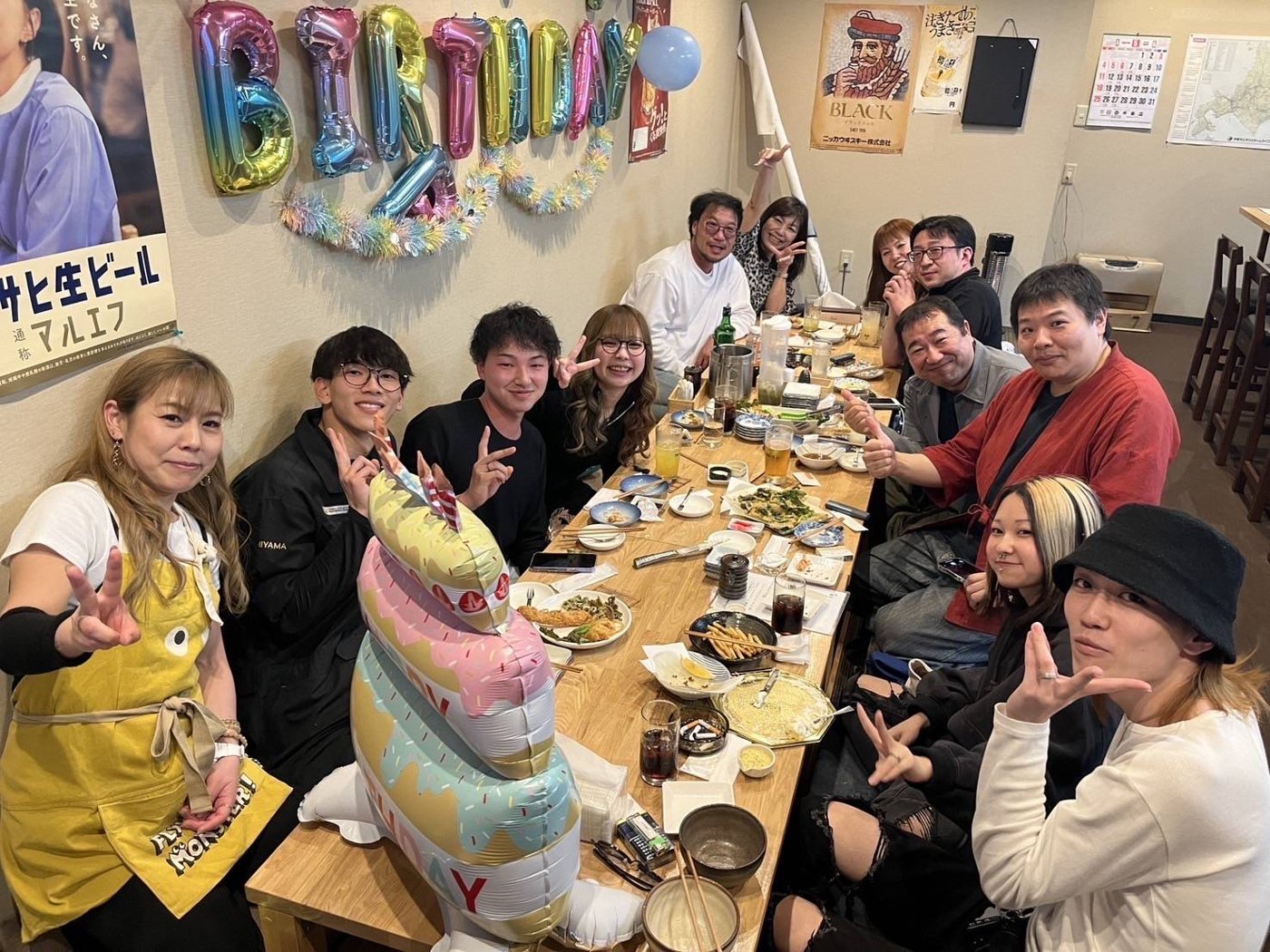 なお〇での宴会・貸切のようす